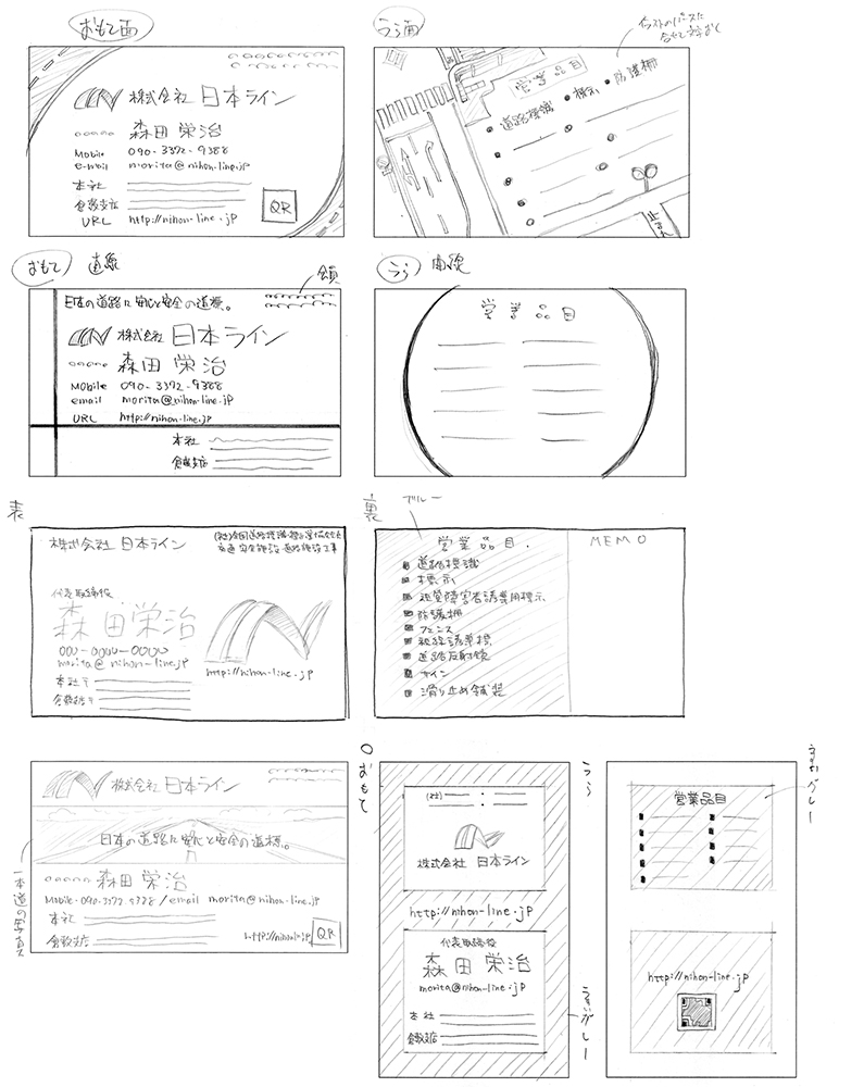 株式会社日本ライン様 その2 名刺制作 バサログ